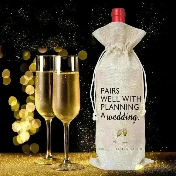 Beige Wine Bottle Bag, Unbranded, Gift Bag, 750ml, Beige‎ - Picture 4 of 6